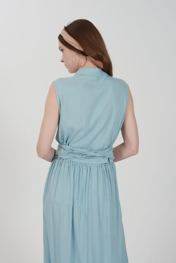 CAMICIA DONNA DA ANNODARE IN MISTO LINO - immagine 2