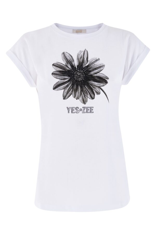 T-SHIRT BIMBA MANICA A KIMONO CON RISVOLTINO