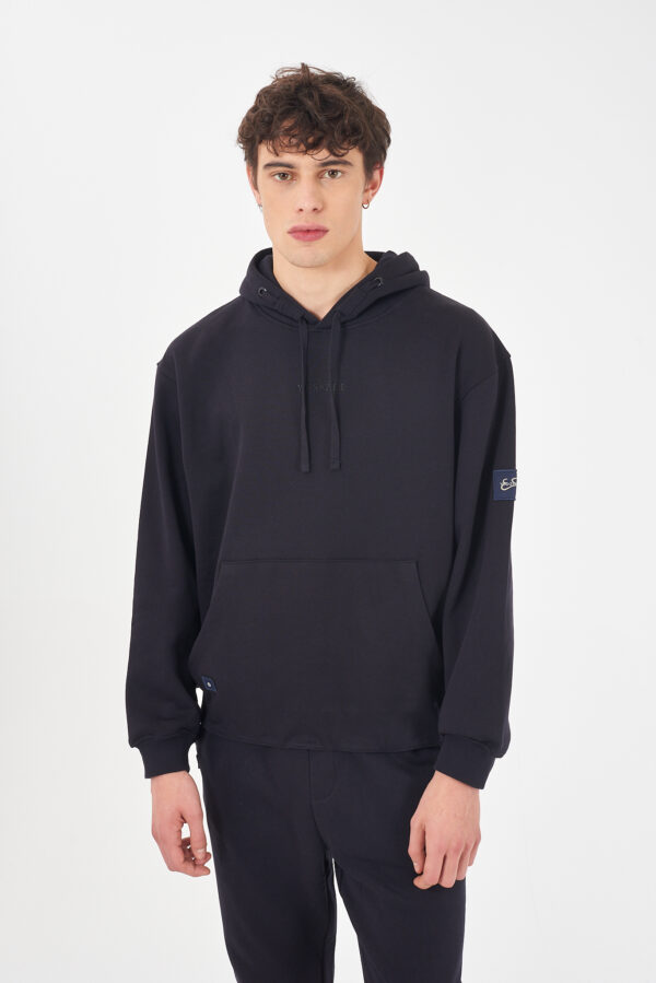FELPA UOMO CON CAPPUCCIO, BOXY FIT