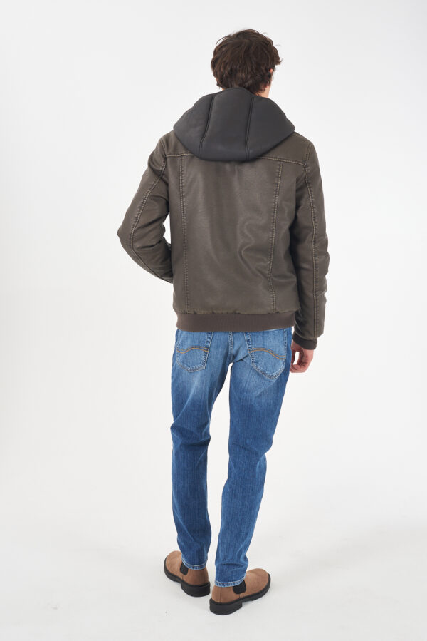 GIUBBINO UOMO TIPO BOMBER CON FINTO GILET - immagine 4