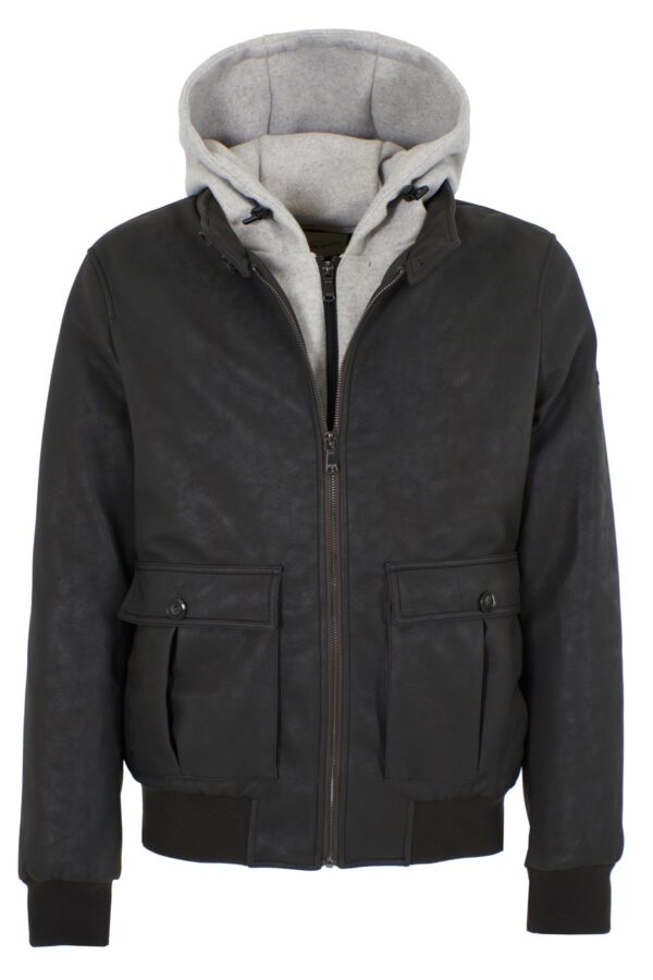 GIUBBINO UOMO TIPO BOMBER CON FINTO GILET - immagine 5