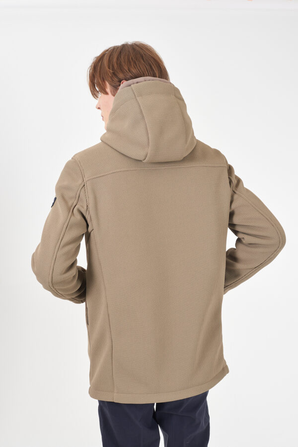 CAPPOTTO UOMO IN MAGLIA CON FINTO GILET STACCABILE - immagine 2