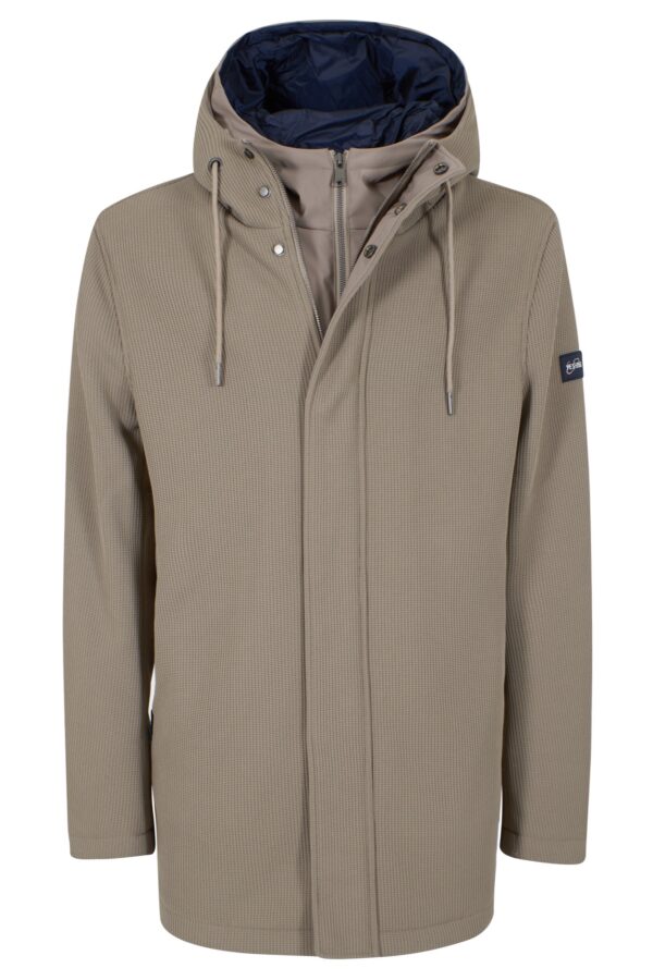 CAPPOTTO UOMO IN MAGLIA CON FINTO GILET STACCABILE - immagine 5