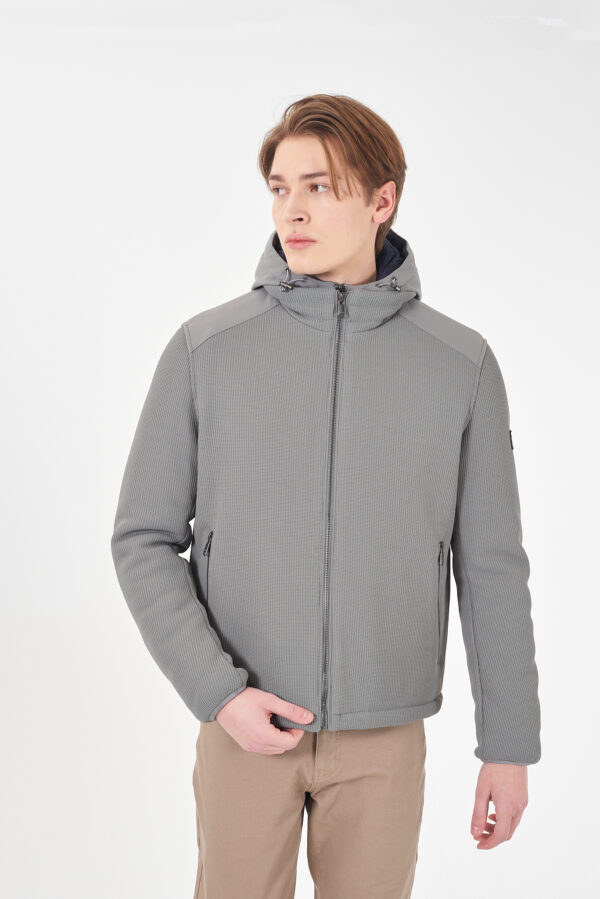GIUBBINO UOMO IN MAGLIA, INSERTI IN SOFTSHELL