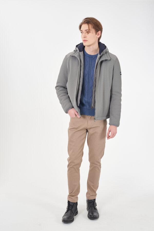 GIUBBINO UOMO IN MAGLIA, INSERTI IN SOFTSHELL - immagine 3