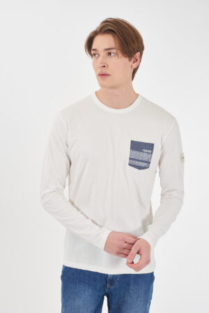 T-SHIRT UOMO GIRCOLLO, M/L, TASCHINO STAMPATO