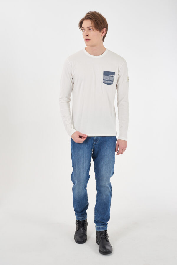 T-SHIRT UOMO GIRCOLLO, M/L, TASCHINO STAMPATO - immagine 4