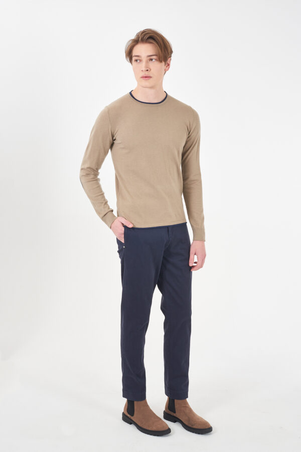 MAGLIA UOMO GIROCOLLO, TOPPE GOMITO - immagine 3