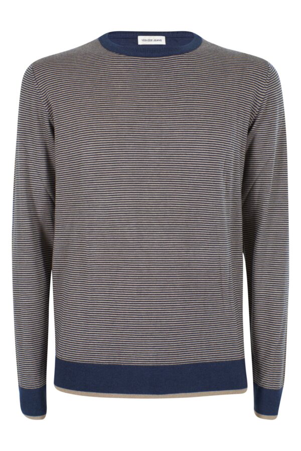 MAGLIA UOMO GIROCOLLO CON TOPPE GOMITI - immagine 4