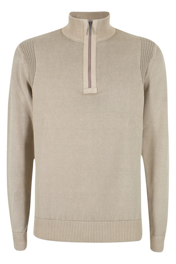 MAGLIA UOMO LUPETTO CON MEZZA ZIP - immagine 5