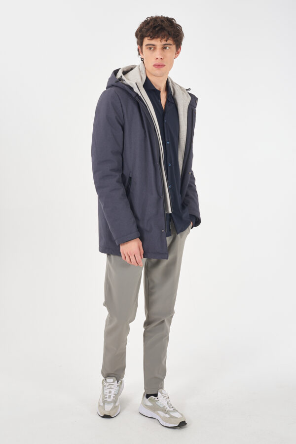 CAPPOTTO UOMO CON TRAPUNTATURA INTERNA - immagine 3