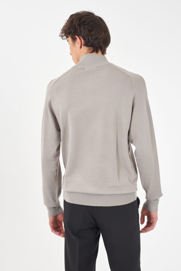MAGLIA UOMO LUPETTO CON MEZZA ZIP - immagine 2