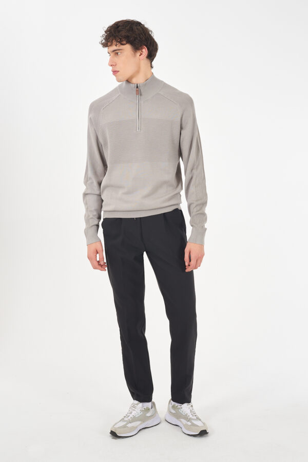 MAGLIA UOMO LUPETTO CON MEZZA ZIP - immagine 3