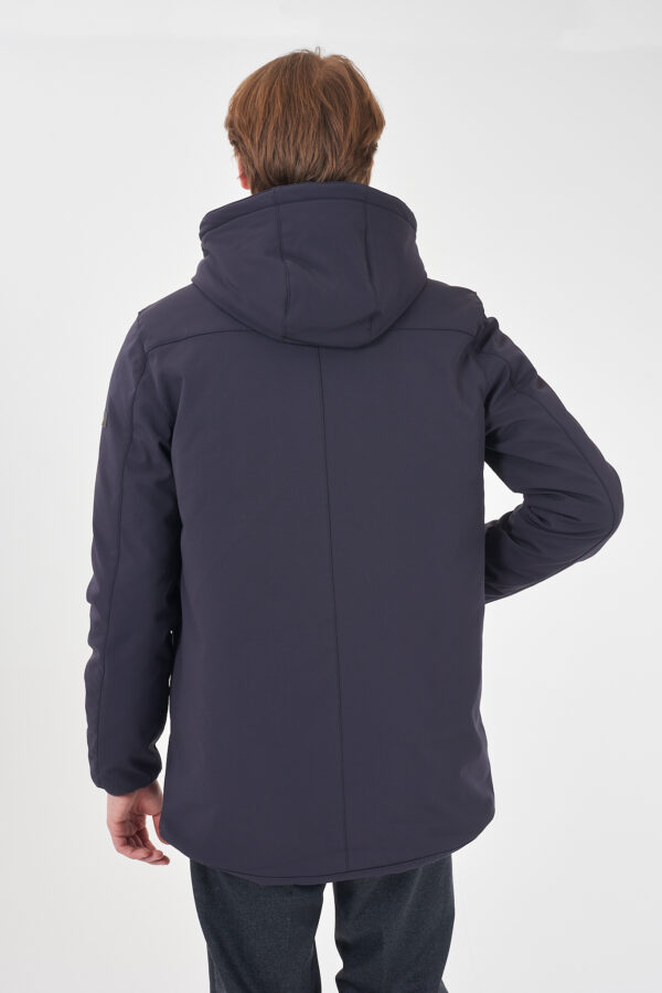CAPPOTTO UOMO,TRAPUNTATURA INTERNA + CAPPUCCIO - immagine 2