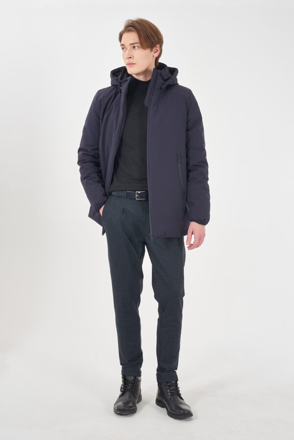 CAPPOTTO UOMO,TRAPUNTATURA INTERNA + CAPPUCCIO - immagine 3