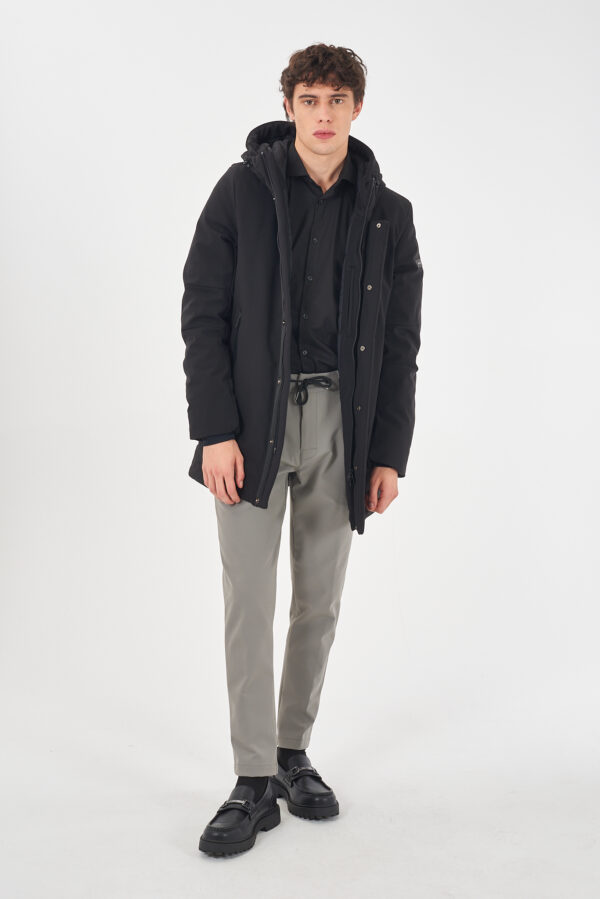 CAPPOTTO UOMO, INTERNO TRAPUNTATO CON CAPPUCCIO - immagine 3