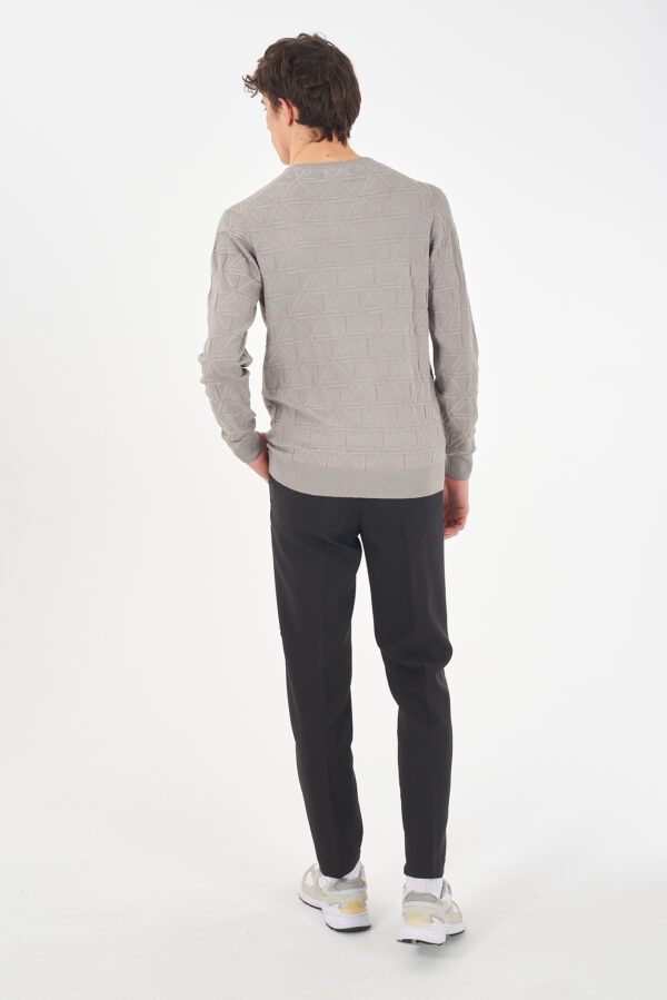MAGLIA UOMO GIROCOLLO, LOGO JACQUARD - immagine 4