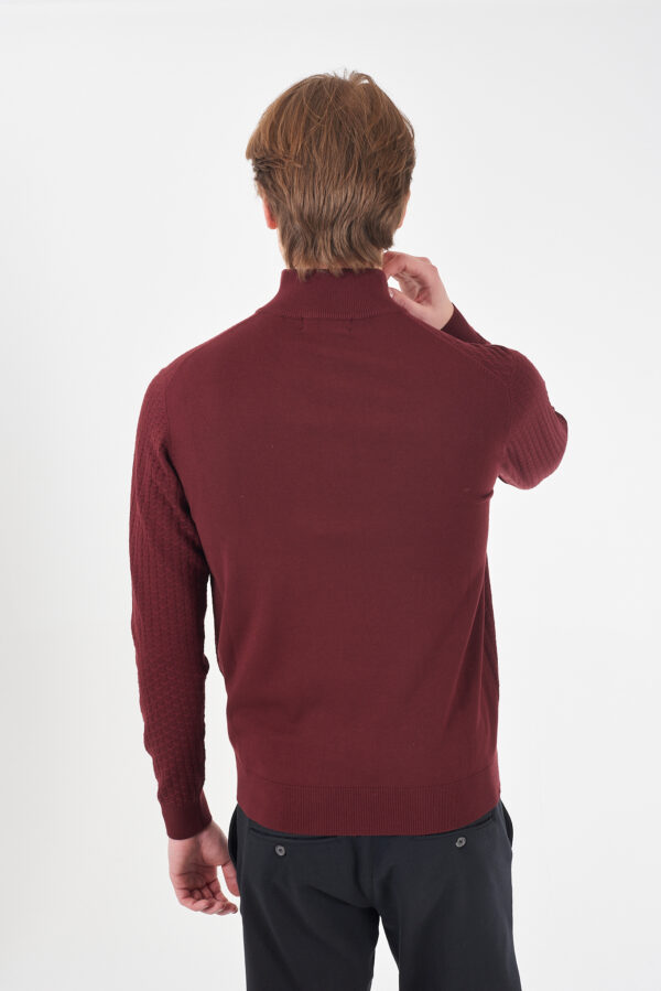 MAGLIA UOMO LUPETTO, MEZZA ZIP - immagine 2