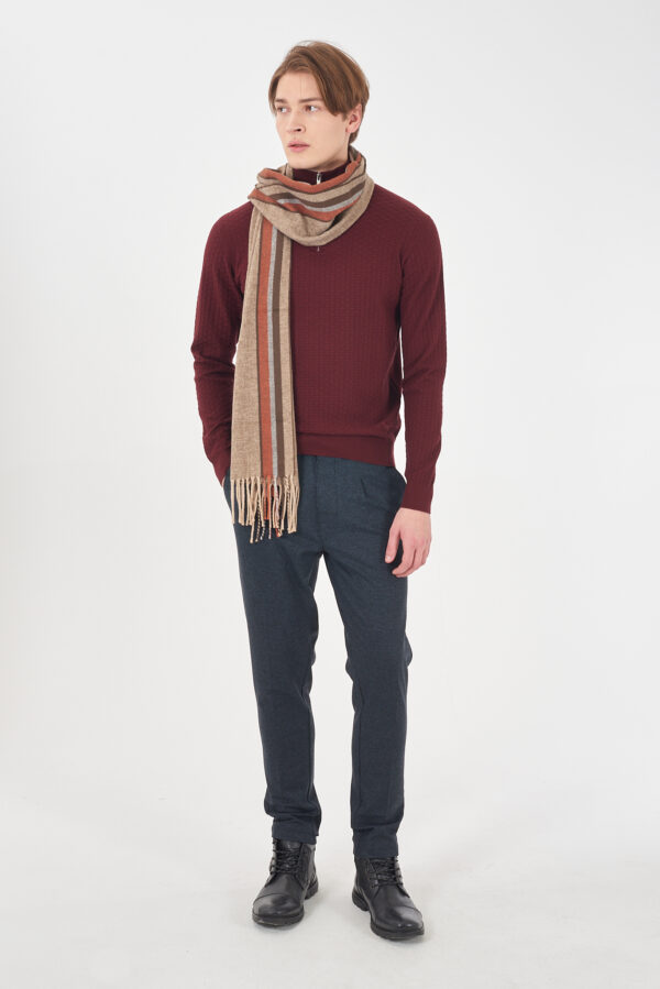 MAGLIA UOMO LUPETTO, MEZZA ZIP - immagine 3