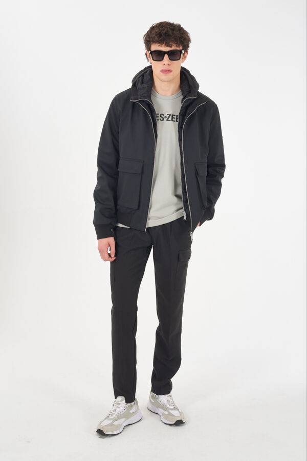 GIUBBINO UOMO BOMBER CON FINTO GILET STACCABILE - immagine 3