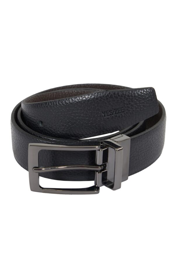 CINTURA UOMO REVERSIBILE IN VERA PELLE