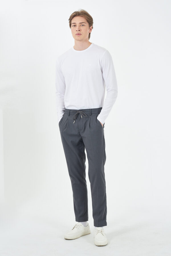 PANTALONE UOMO,COULISSE,ELASTICO FIANCHI,PINCES - immagine 3