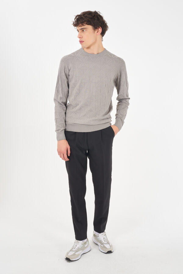 PANTALONE TUTA UOMO CON ELASTICO E COULISSE - immagine 3