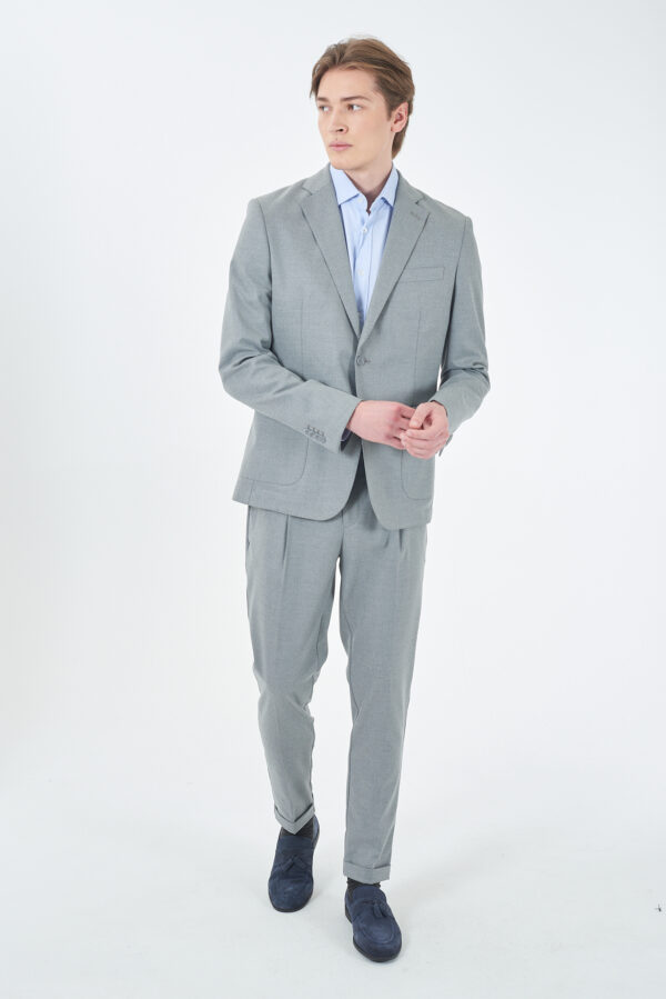 PANTALONE UOMO CON COULISSE ED ELASTICO FIANCHI - immagine 3