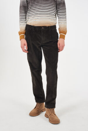 PANTALONE UOMO CHINOS,PINCES CAVAGLIA, RISVOLTO