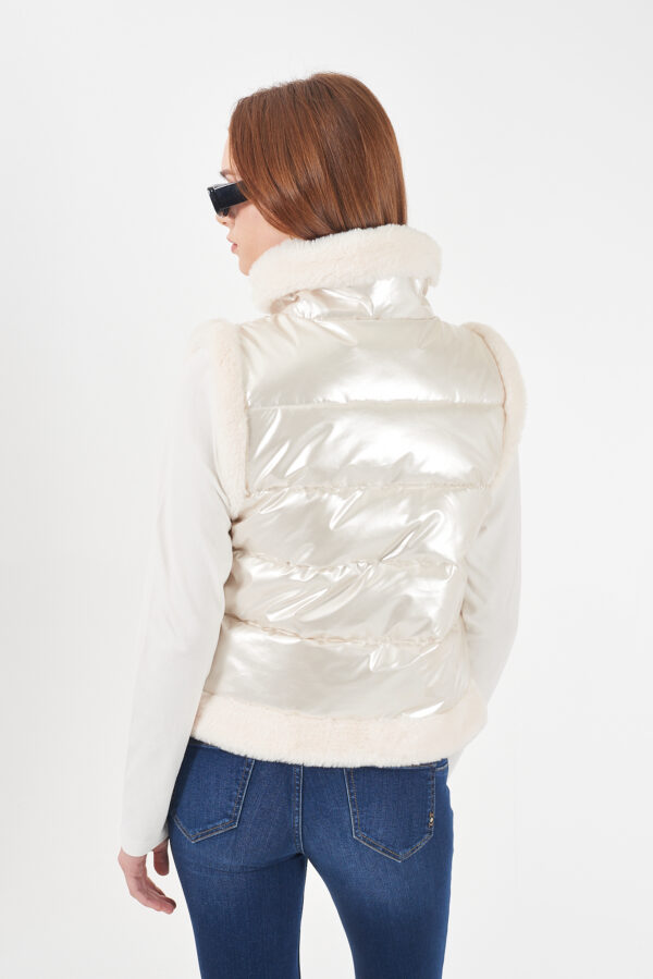 GILET DONNA TRAPUNTATO CON INSERTI - immagine 2