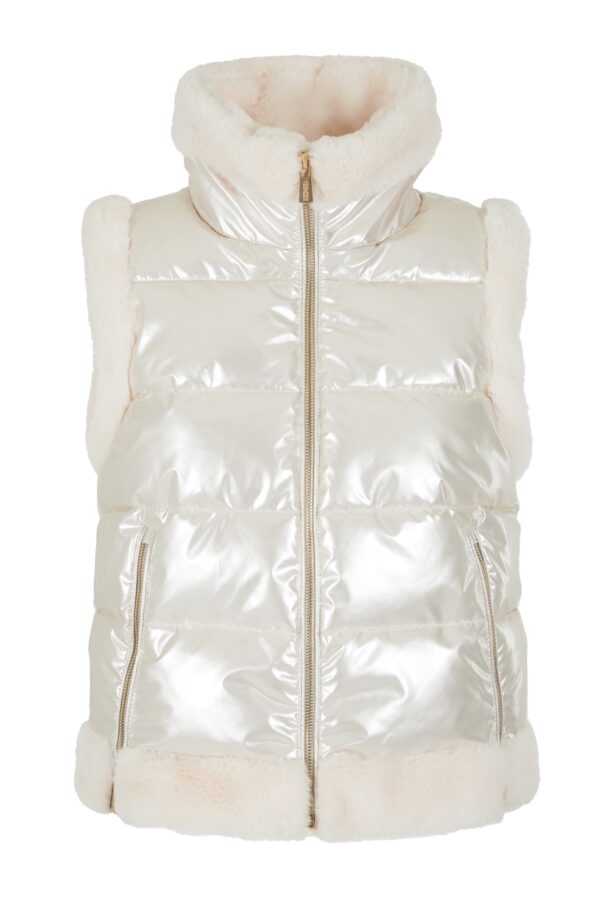 GILET DONNA TRAPUNTATO CON INSERTI - immagine 5
