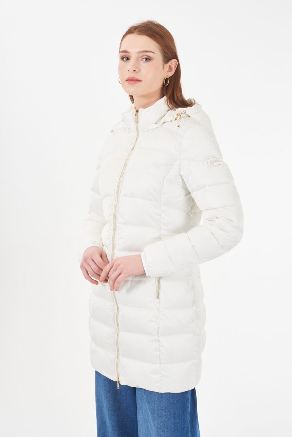 CAPPOTTO DONNA TRAPUNTATO CON CAPPUCCIO