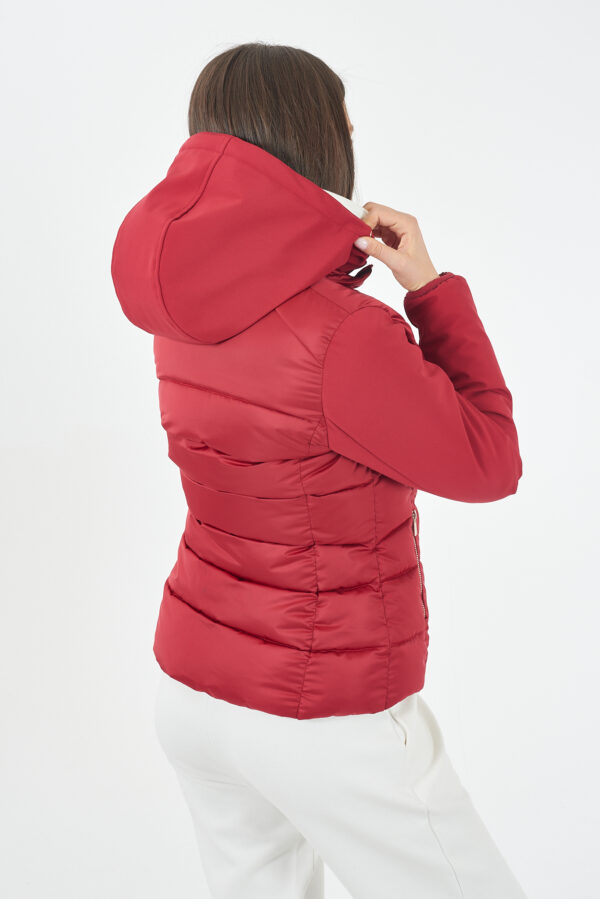 GIUBBINO DONNA TRAPUNTATO,FINTO GILET STACCABILE - immagine 2
