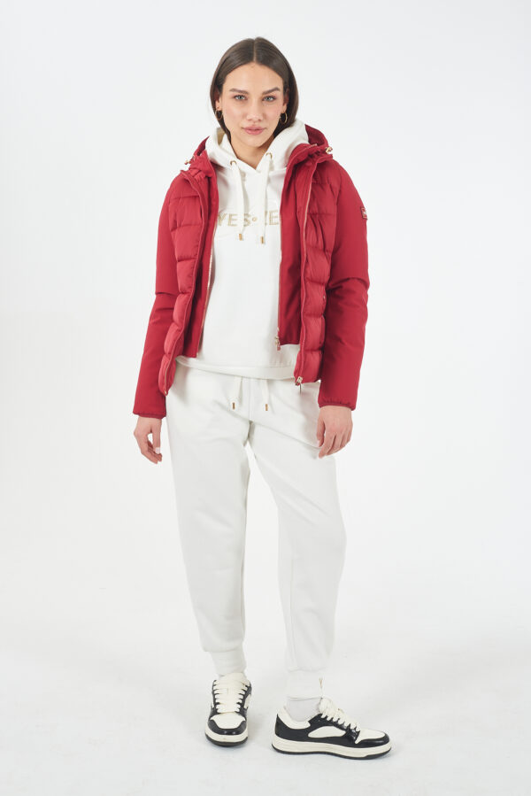 GIUBBINO DONNA TRAPUNTATO,FINTO GILET STACCABILE - immagine 3