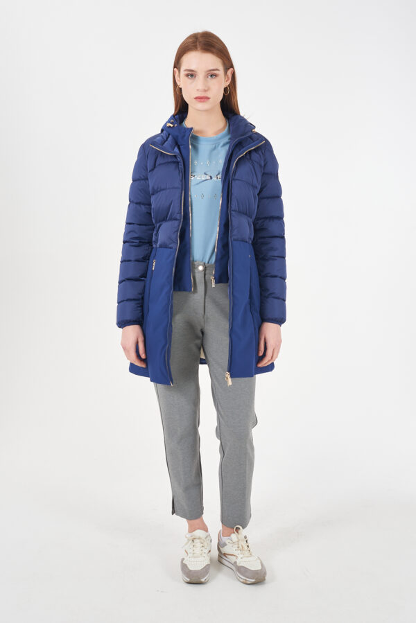CAPPOTTO DONNA TRAPUNTATO,FINTO GILET STACCABILE - immagine 3