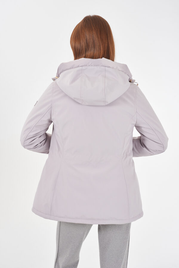 CAPPOTTO DONNA SOFTSHELL, CAPPUCCIO E COULISSE - immagine 2