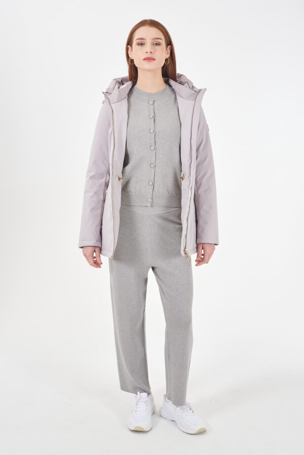 CAPPOTTO DONNA SOFTSHELL, CAPPUCCIO E COULISSE - immagine 3