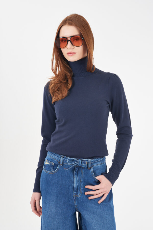 MAGLIA DONNA DOLCEVITA, MANICHE SBUFFO