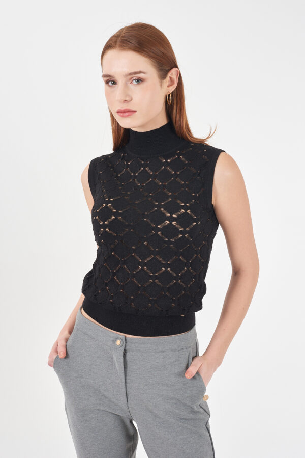 MAGLIA DONNA SMANICATA LUPETTO