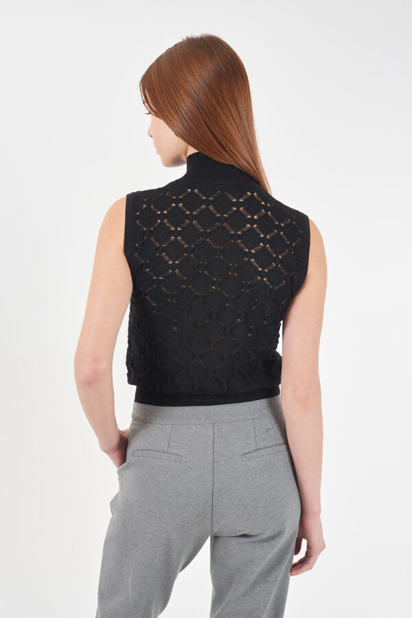 MAGLIA DONNA SMANICATA LUPETTO - immagine 2