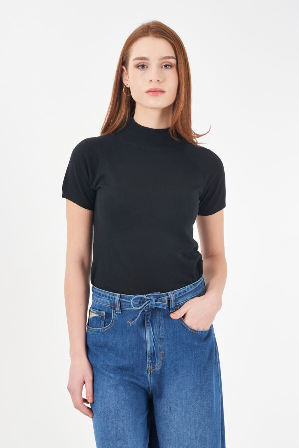 MAGLIA DONNA LUPETTO, MANICA CORTA