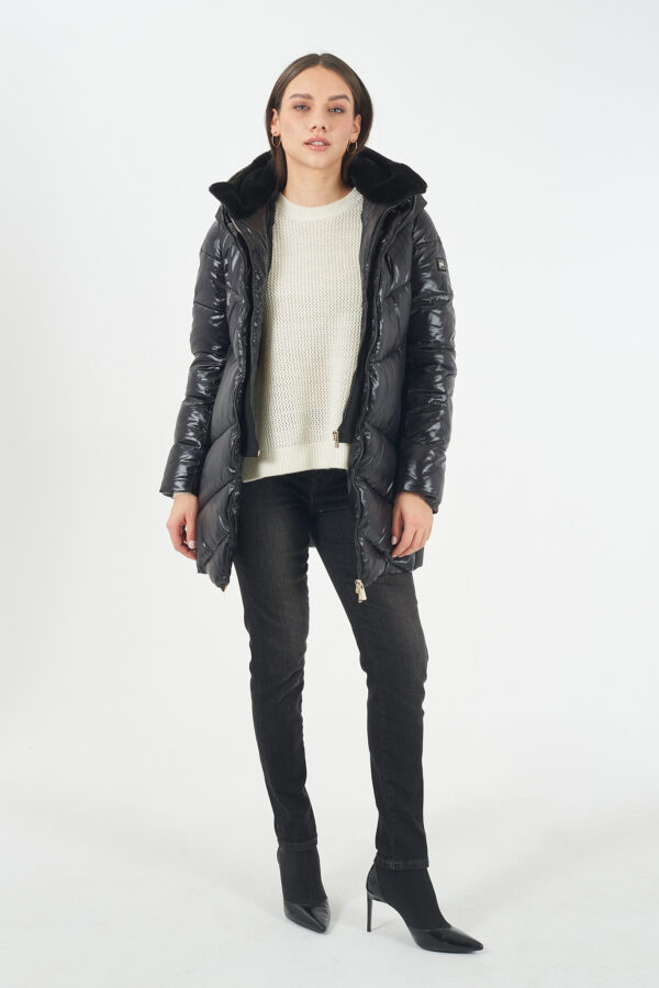 CAPPOTTO DONNA TRAPUNTATO CON FINTO GILET STACCABILE - immagine 3