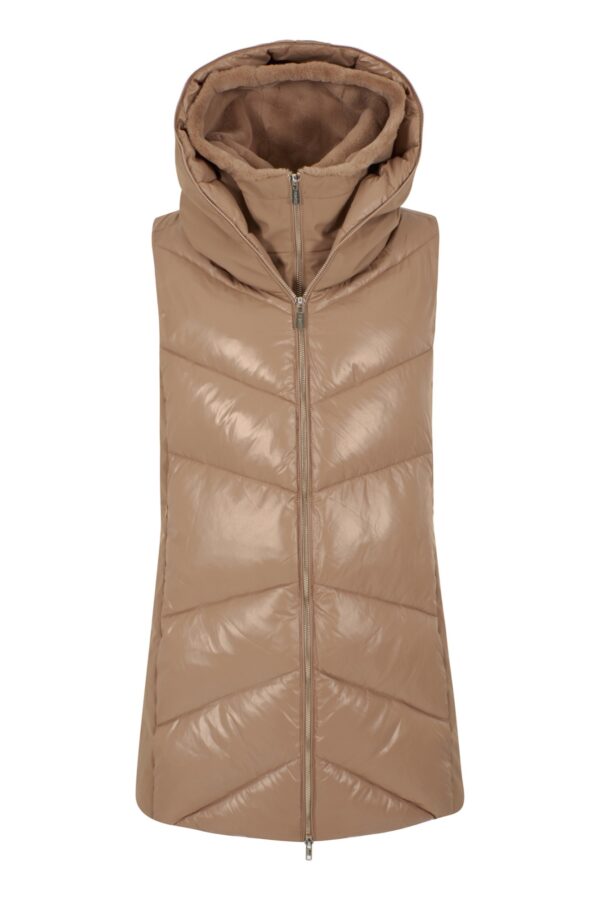 SMANICATO DONNA TRAPUNTATO CON FINTO GILET - immagine 5