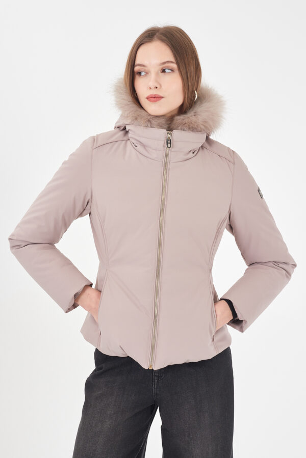 GIUBBINO DONNA IN SOFTSHELL CON CAPPUCCIO