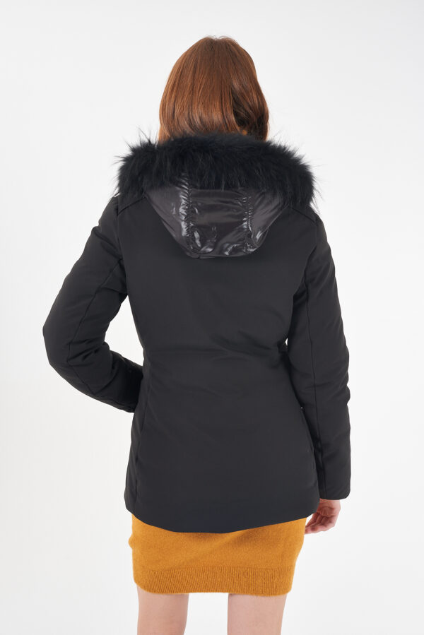CAPPOTTO DONNA IN SOFTSHELL CON CAPPUCCIO - immagine 2