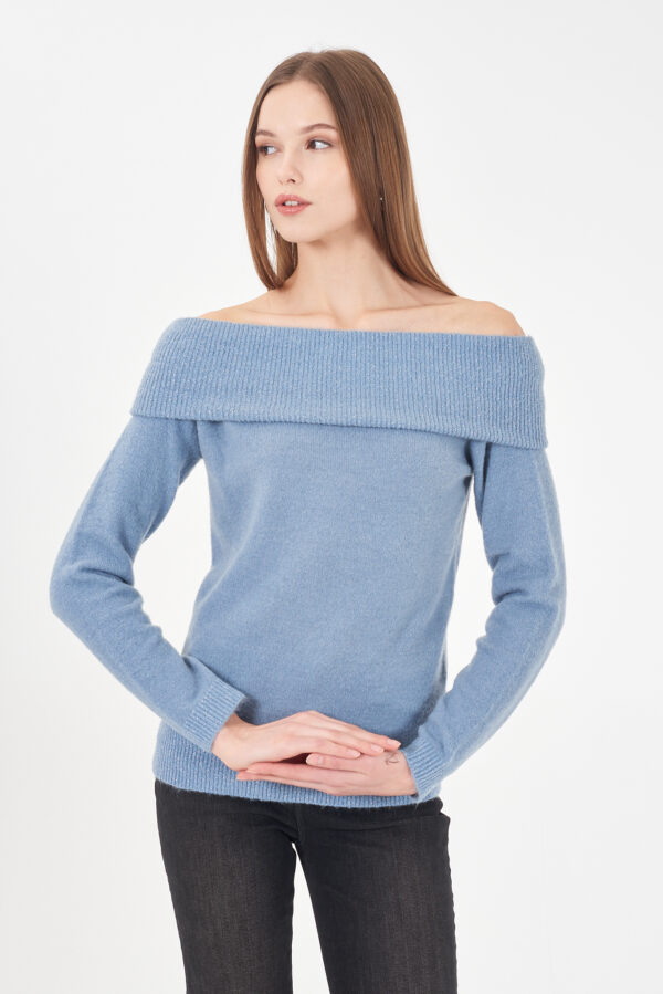 MAGLIA DONNA COLLO AD ANELLO