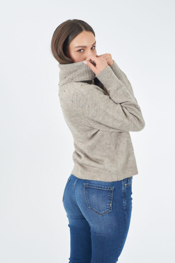 MAGLIA DONNA DOLCEVITA CON APPLICAZIONI - immagine 2