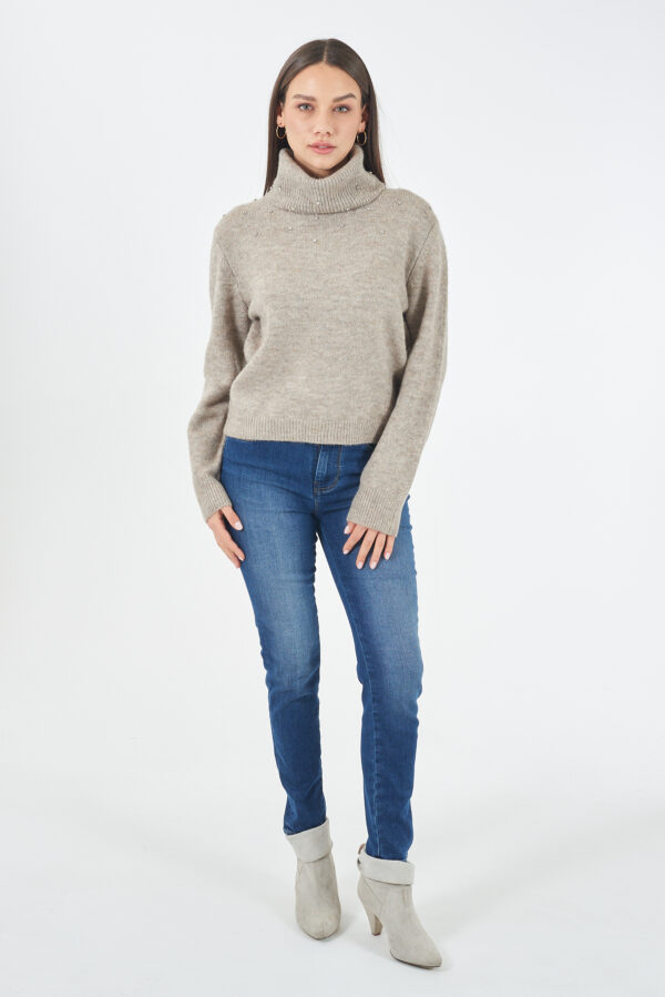 MAGLIA DONNA DOLCEVITA CON APPLICAZIONI - immagine 3
