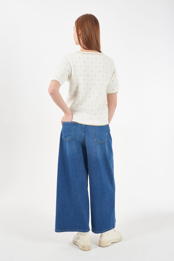 MAGLIA DONNA GIROCOLLO M/C, EFFETTO MOHAIR - immagine 4