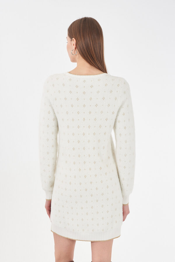 MAGLIA DONNA IN MAGLIA,GIROCOLLO EFFETTO MOHAIR - immagine 2